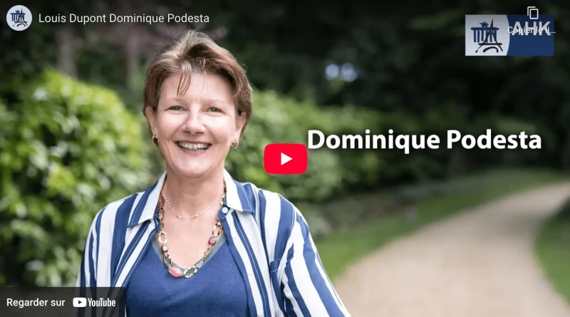 Témoignage de Dominique Podesta à l’occasion de l’anniversaire de la Chambre Franco-Allemande de Commerce et d’Industrie