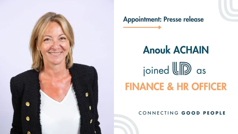 Appointment of Finance & HR Officer: Anouk Achain
