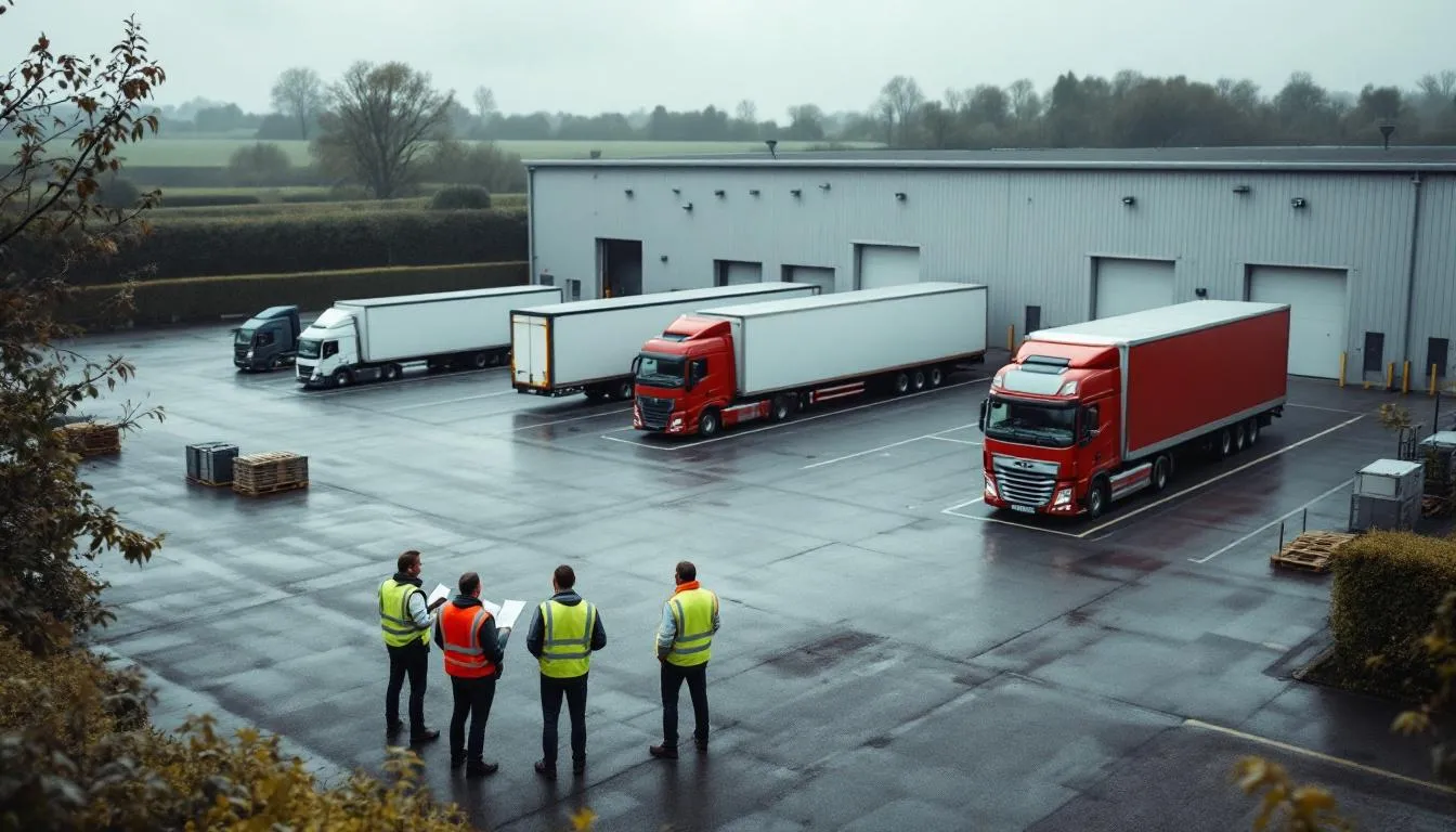 Site logistique Ziegler à Saint‑Martin‑des‑Entrées près de Bayeux, quais de chargement et salariés inquiets