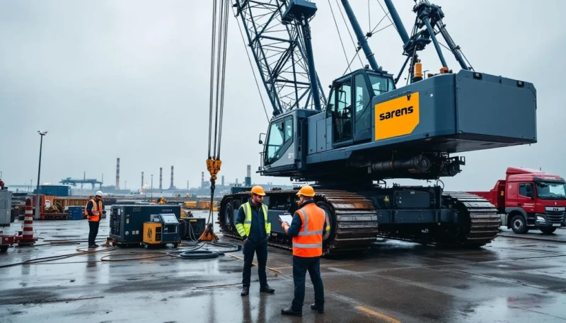 Sarens mise sur des grues décarbonées pour sécuriser les grands chantiers du Cotentin