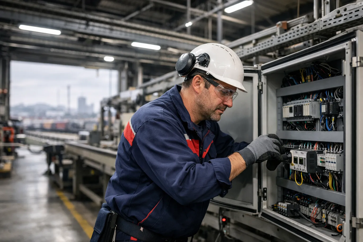 Technicien en maintenance dans un atelier industriel des Hauts-de-France