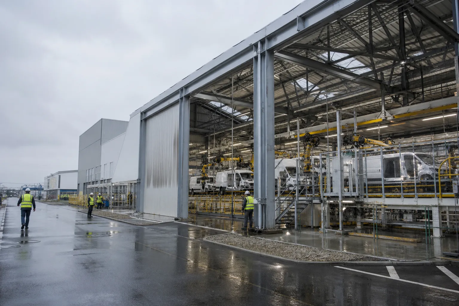 Usine automobile en modernisation dans le bassin industriel de Valenciennes, Hauts-de-France