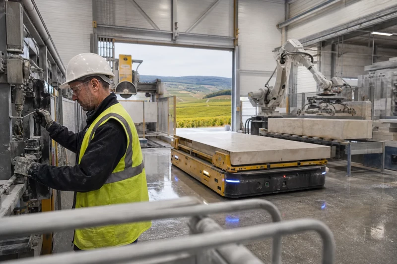 SETP à Comblanchien :  l’usine qui industrialise la pierre naturelle